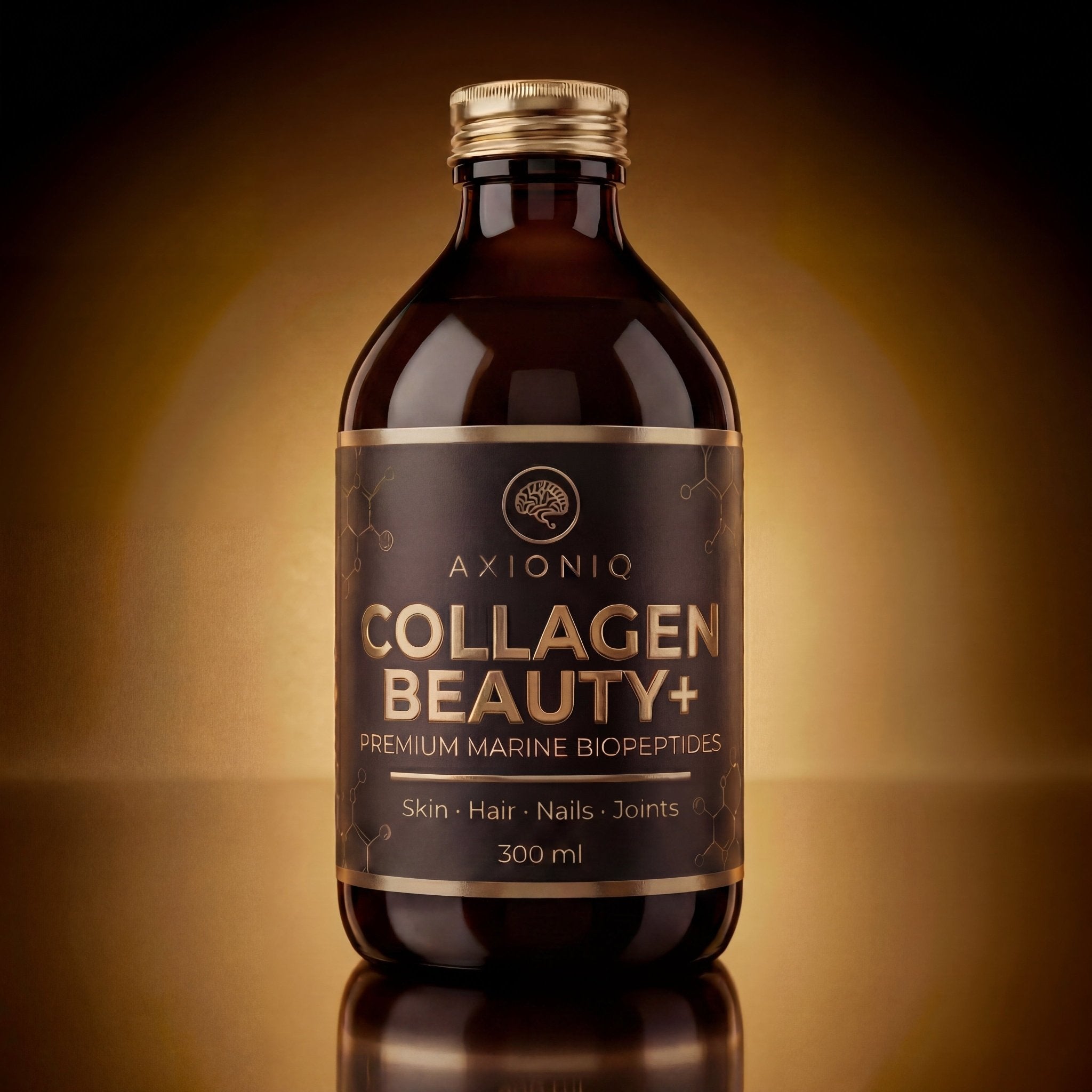 AXIONIQ Collagen Beauty+ | Mořské kolagenové peptidy + vitamin C | 300 ml - Axioniq labs