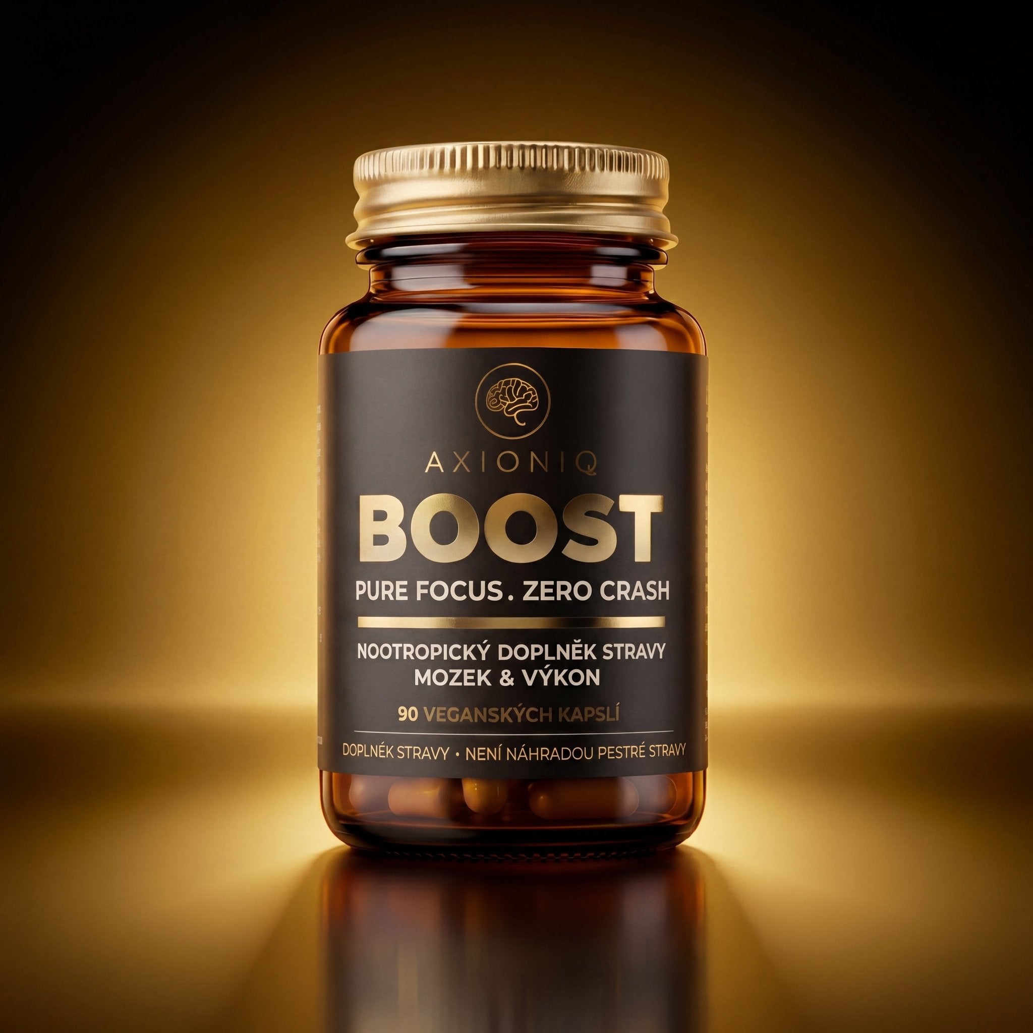 AXIONIQ BOOST – Nootropický doplněk stravy | Lion's Mane, Rhodiola, L - Tyrosin | 90 kapslí - Axioniq labs